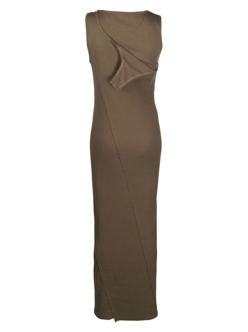 Green Locker Ribbed-knit Midi Dress