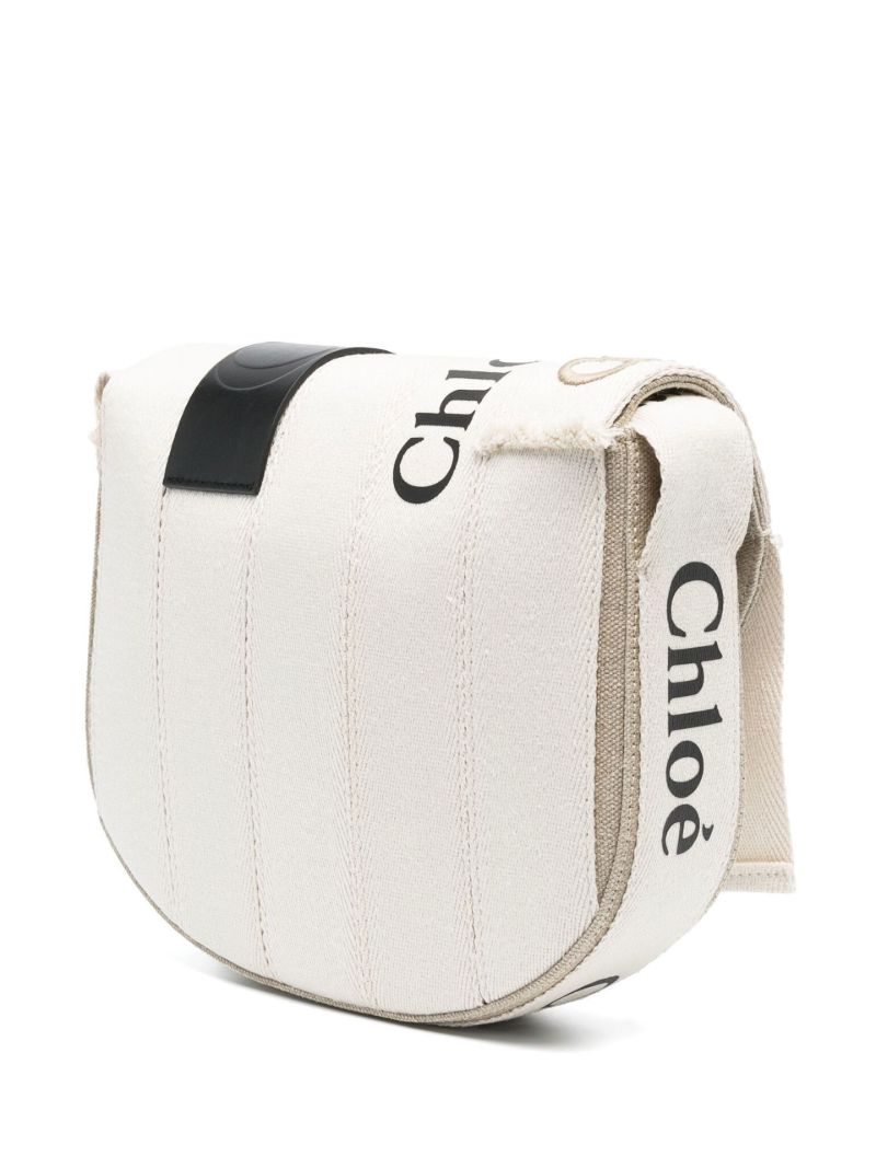 Beige Woody Multiwebbing Cross Body Bag