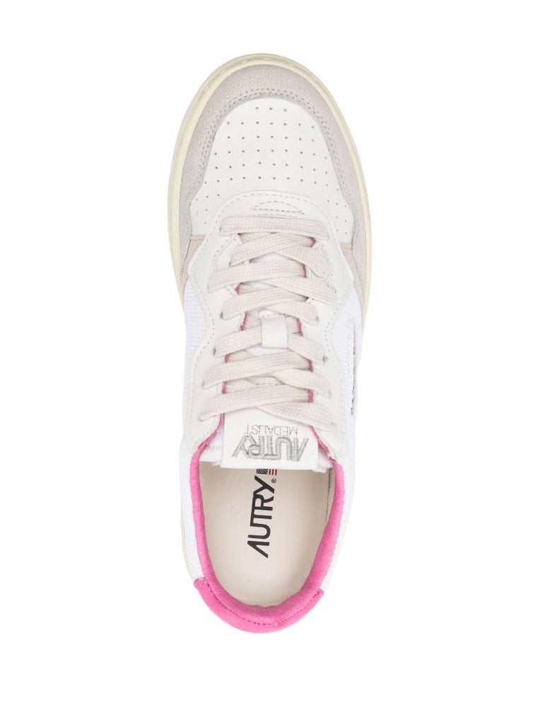 White Medalist Low-top Sneakers