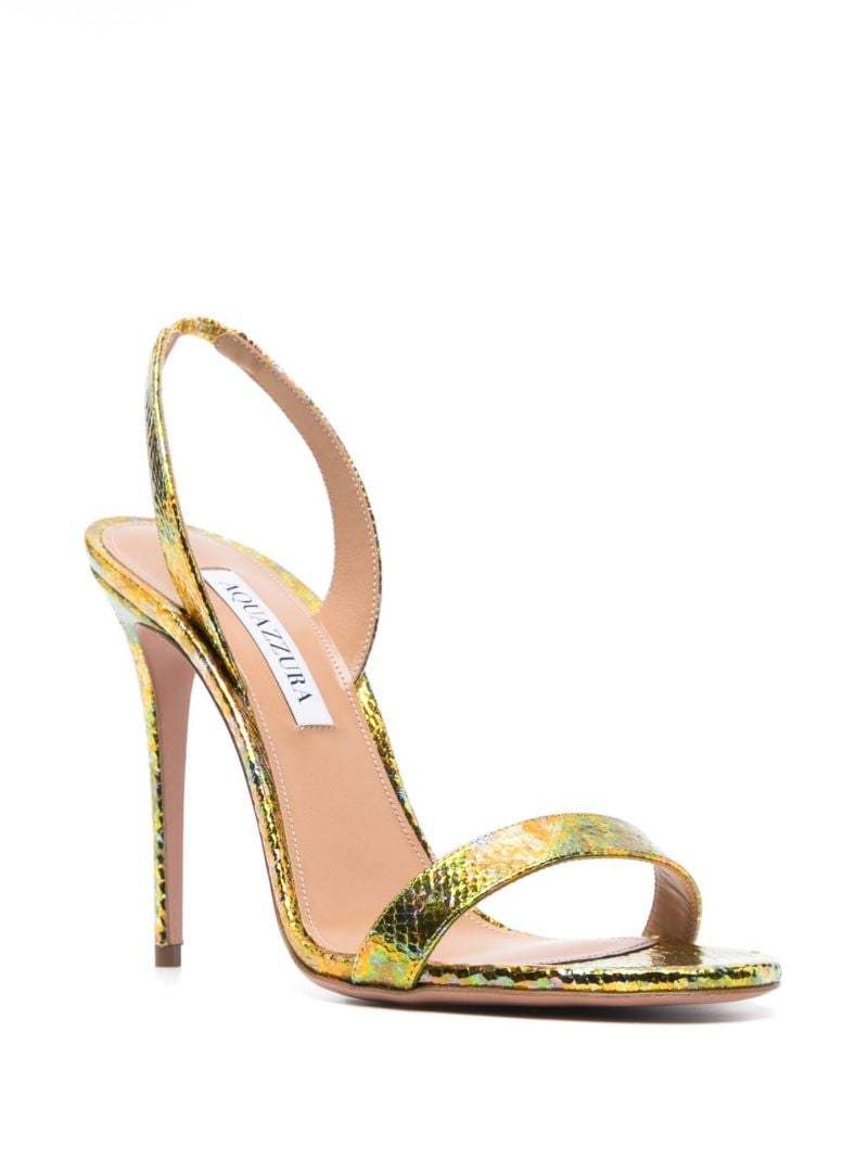 Green So Nude 105 Leather Sandals