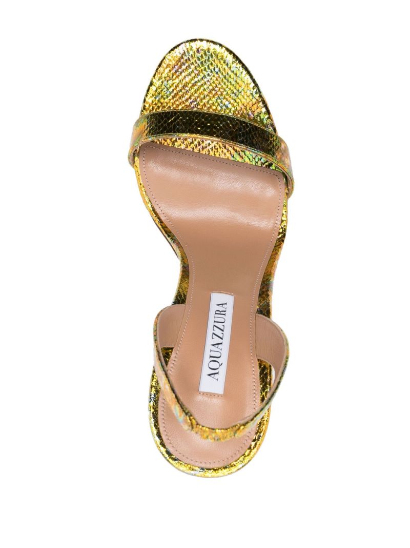 Green So Nude 105 Leather Sandals