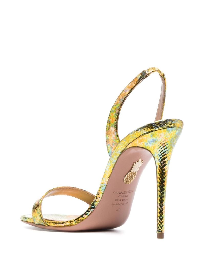 Green So Nude 105 Leather Sandals