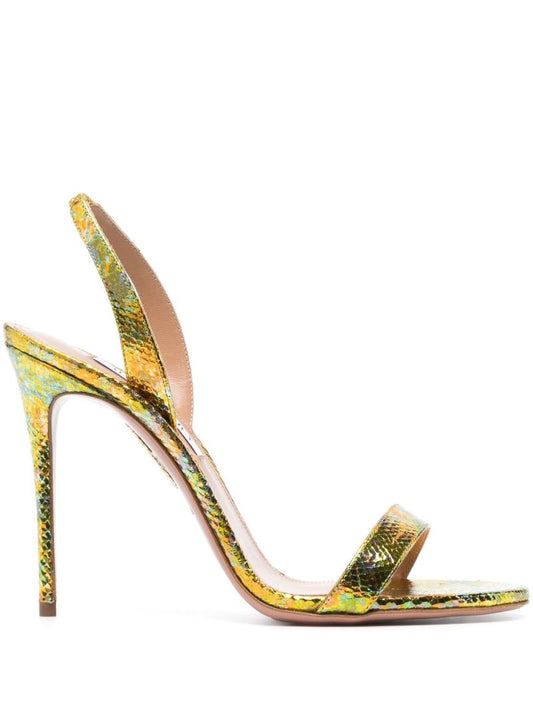 Green So Nude 105 Leather Sandals