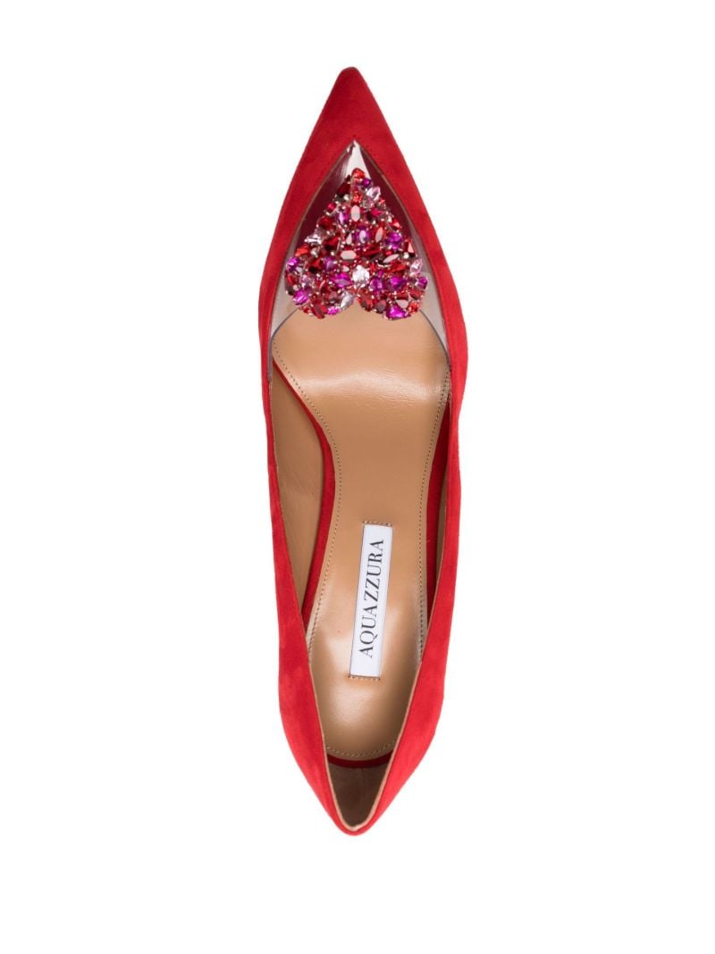 Red Love Me 105 Suede Pumps