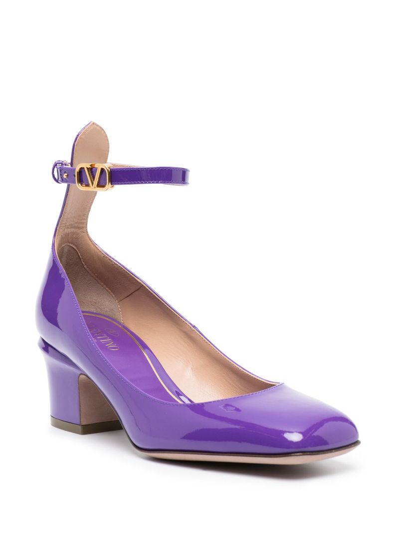 Purple Tan-go 60 Patent Leather Pumps