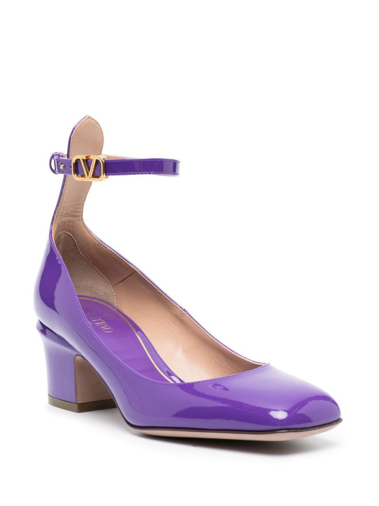 Purple Tan-go 60 Patent Leather Pumps