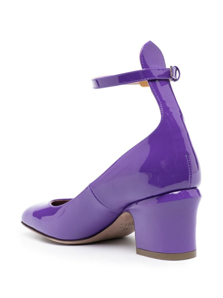 Purple Tan-go 60 Patent Leather Pumps
