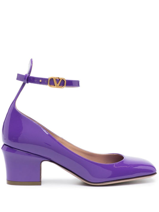 Purple Tan-go 60 Patent Leather Pumps