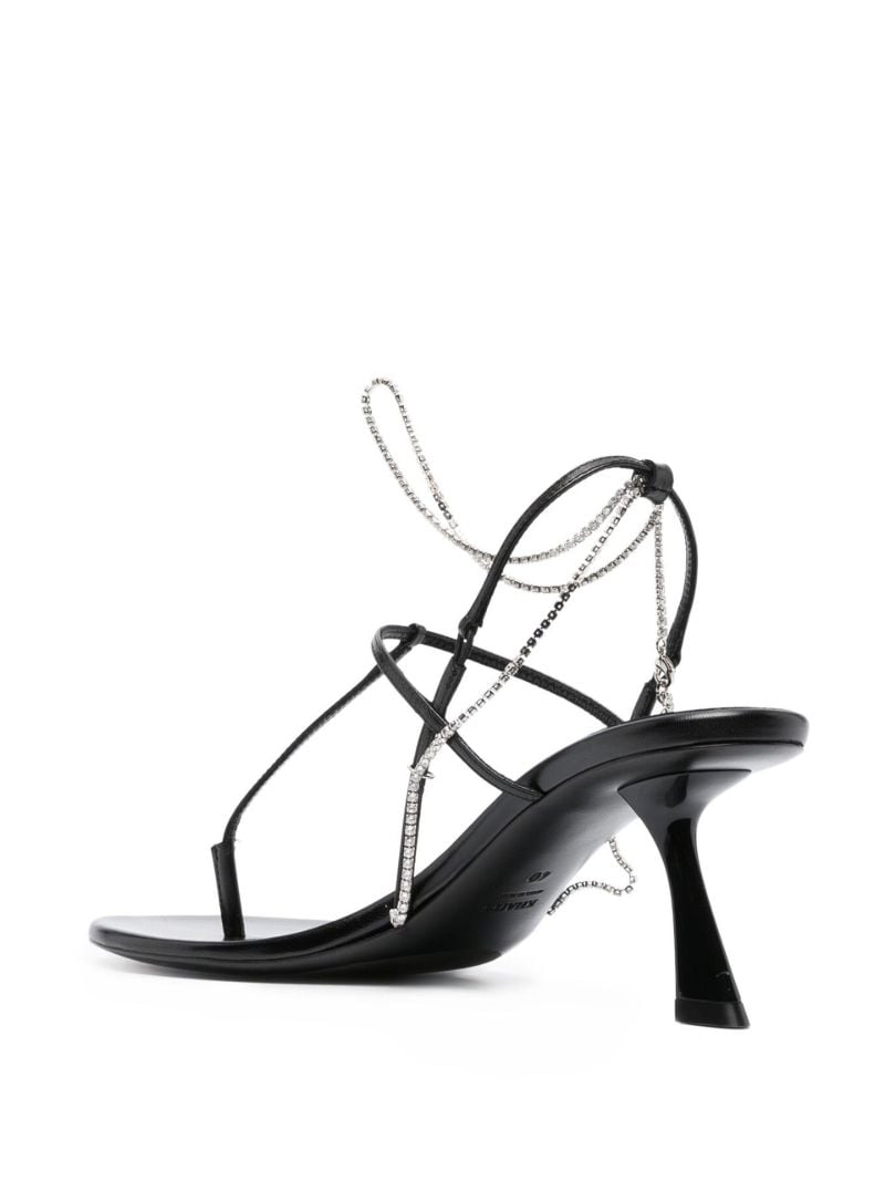 Black Linden 65 Leather Sandals