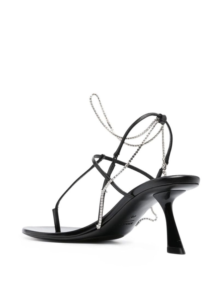 Black Linden 65 Leather Sandals