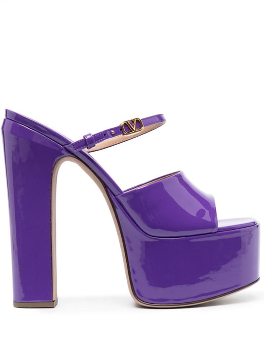 Purple Tan-go 170 Platform Mules