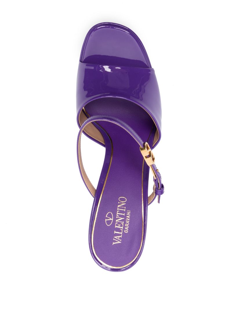 Purple Tan-go 170 Platform Mules