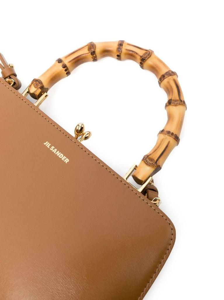 Brown Goji Bamboo Leather Mini Bag
