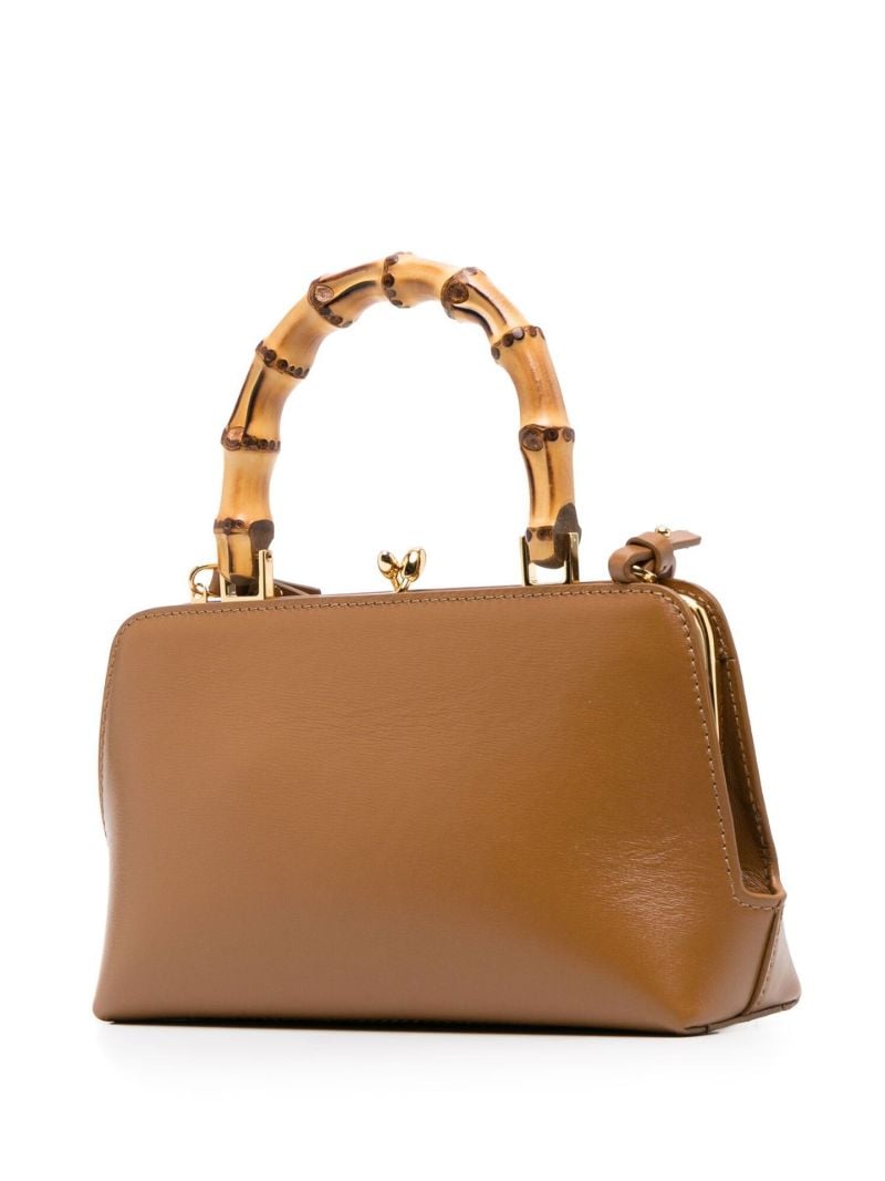 Brown Goji Bamboo Leather Mini Bag