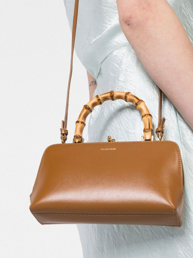 Brown Goji Bamboo Leather Mini Bag