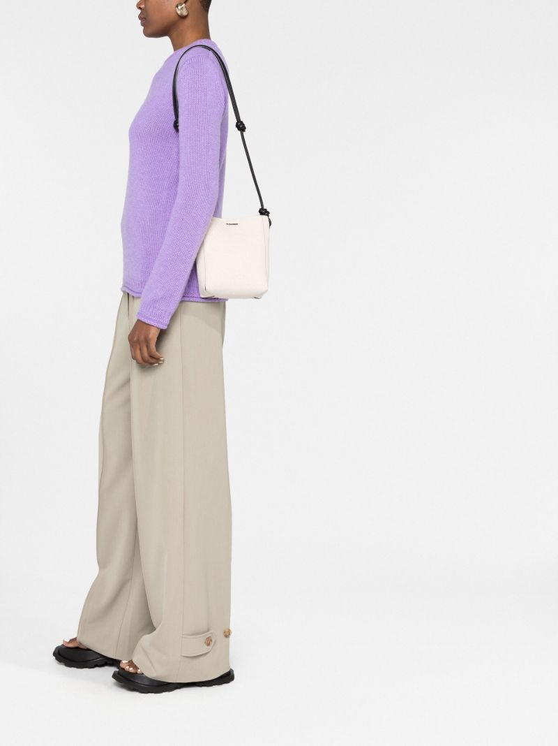 Neutral Knot Detail Shoulder Bag