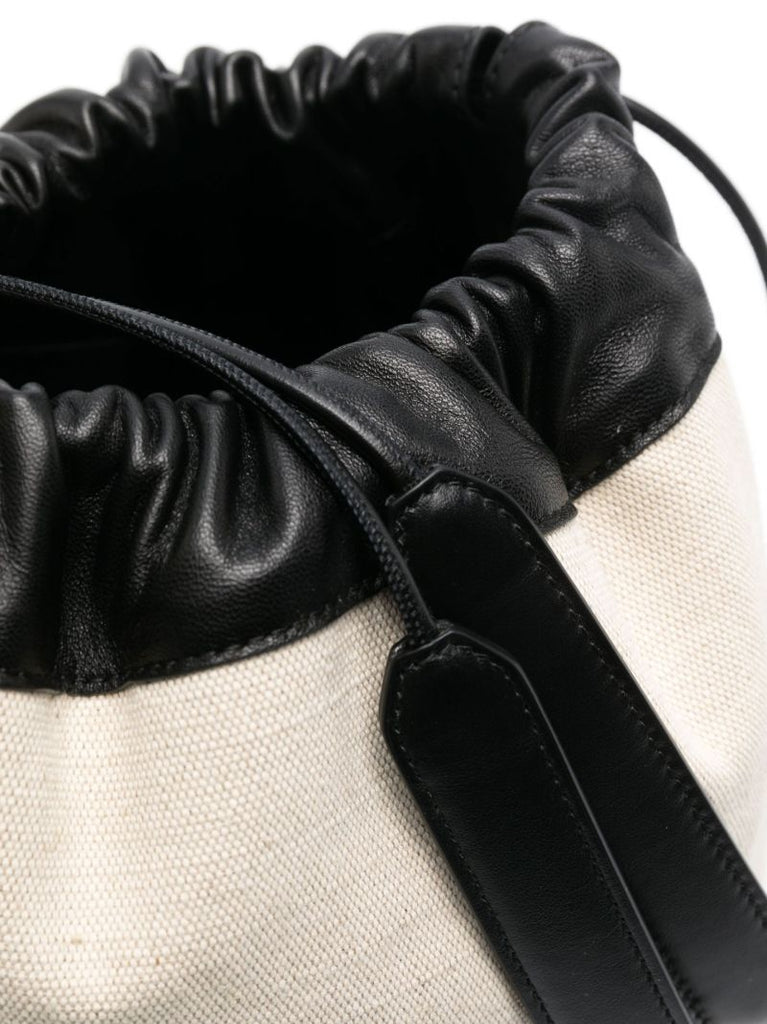 Neutral Dumpling Canvas Cross Body Bag