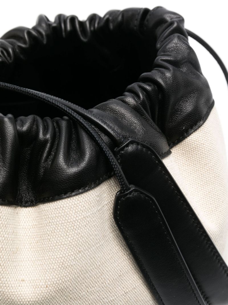 Neutral Dumpling Canvas Cross Body Bag