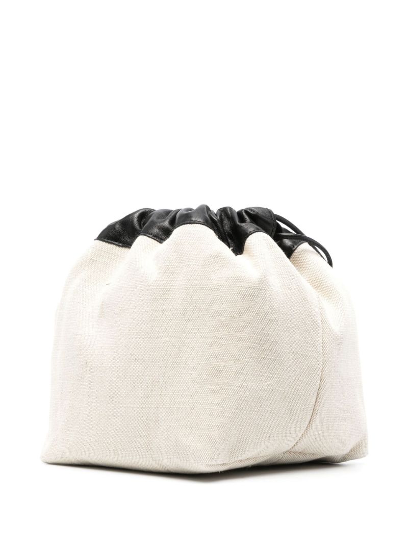 Neutral Dumpling Canvas Cross Body Bag