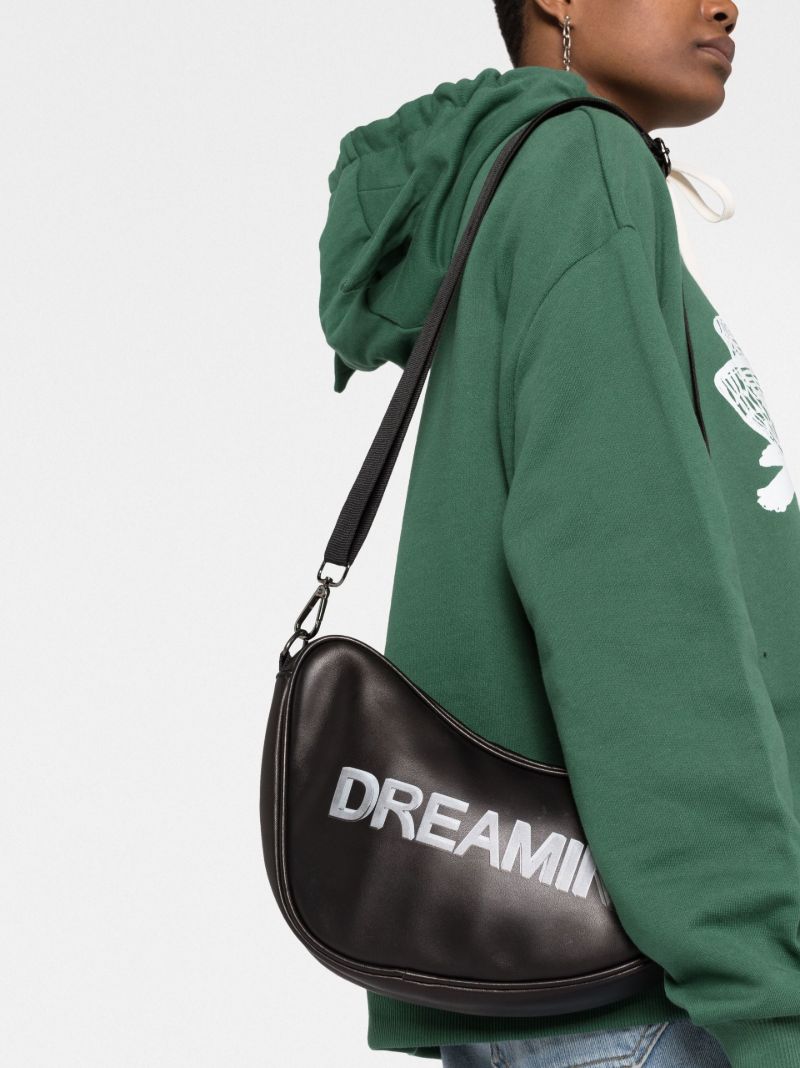 Black Dreamin Leather Cross Body Bag