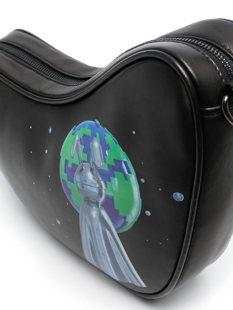 Black Dreamin Leather Cross Body Bag