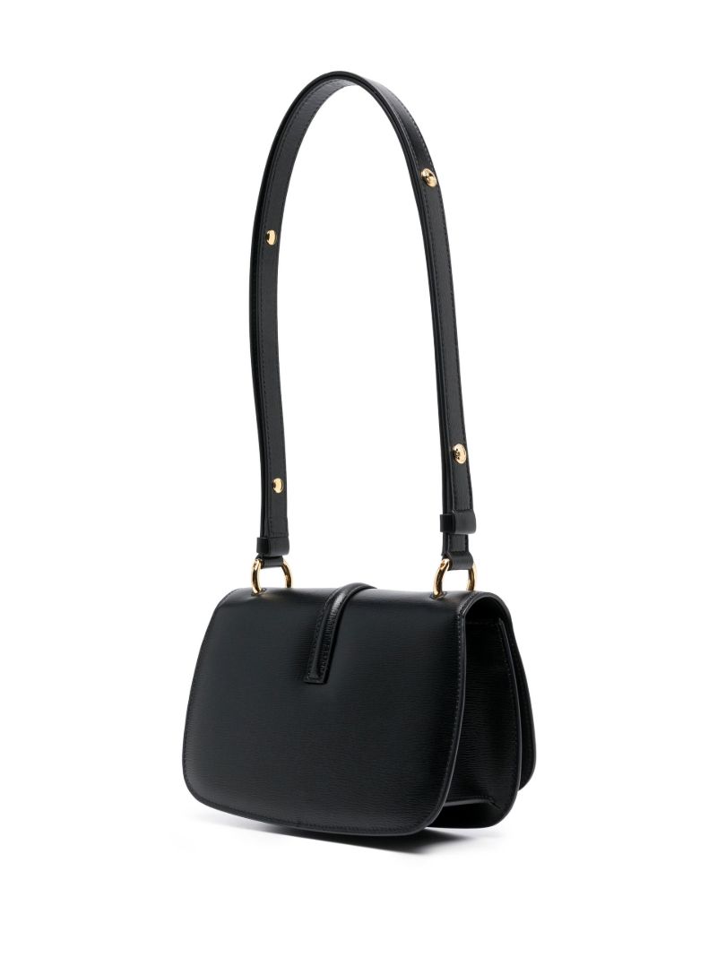 Black 001 Palmellato Leather Cross Body Bag