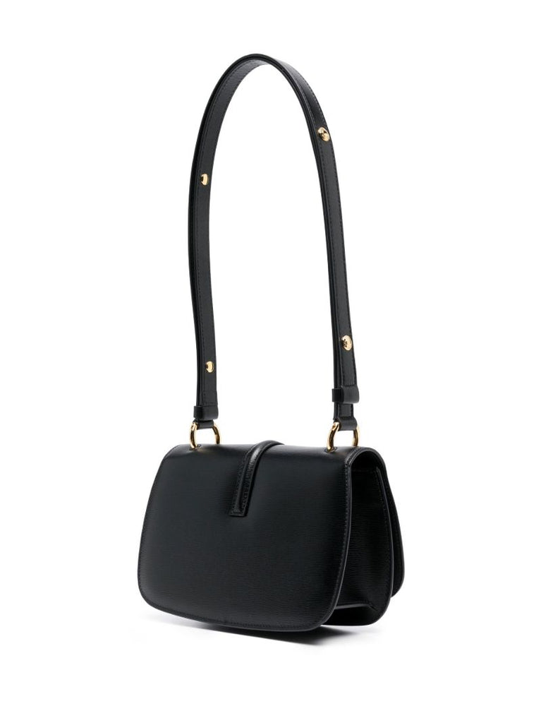 Black 001 Palmellato Leather Cross Body Bag