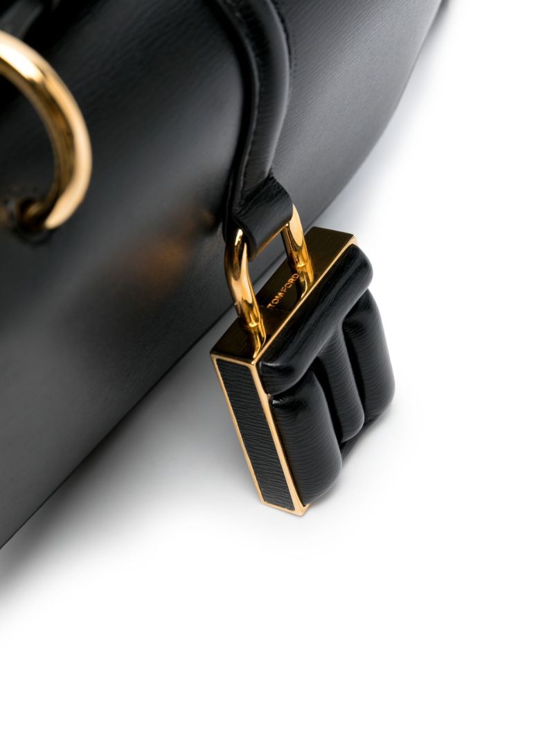 Black 001 Palmellato Leather Cross Body Bag