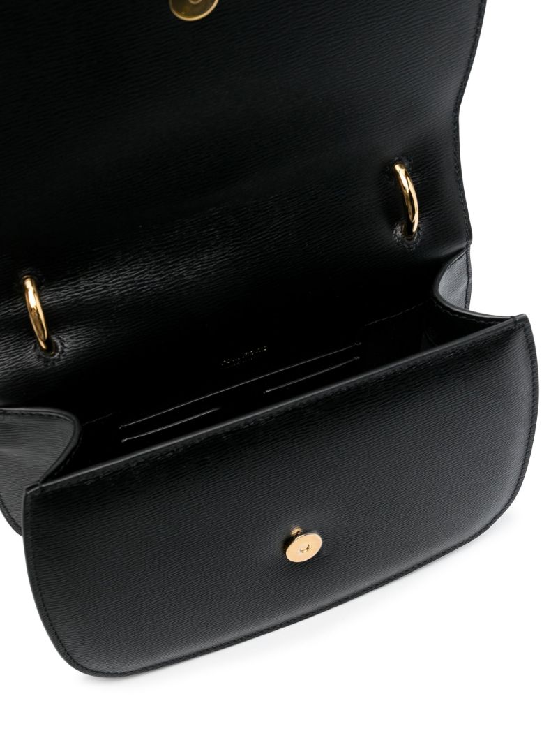 Black 001 Palmellato Leather Cross Body Bag