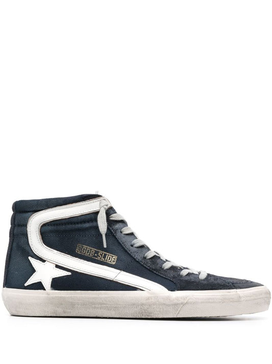 Blue Slide Denim Sneakers