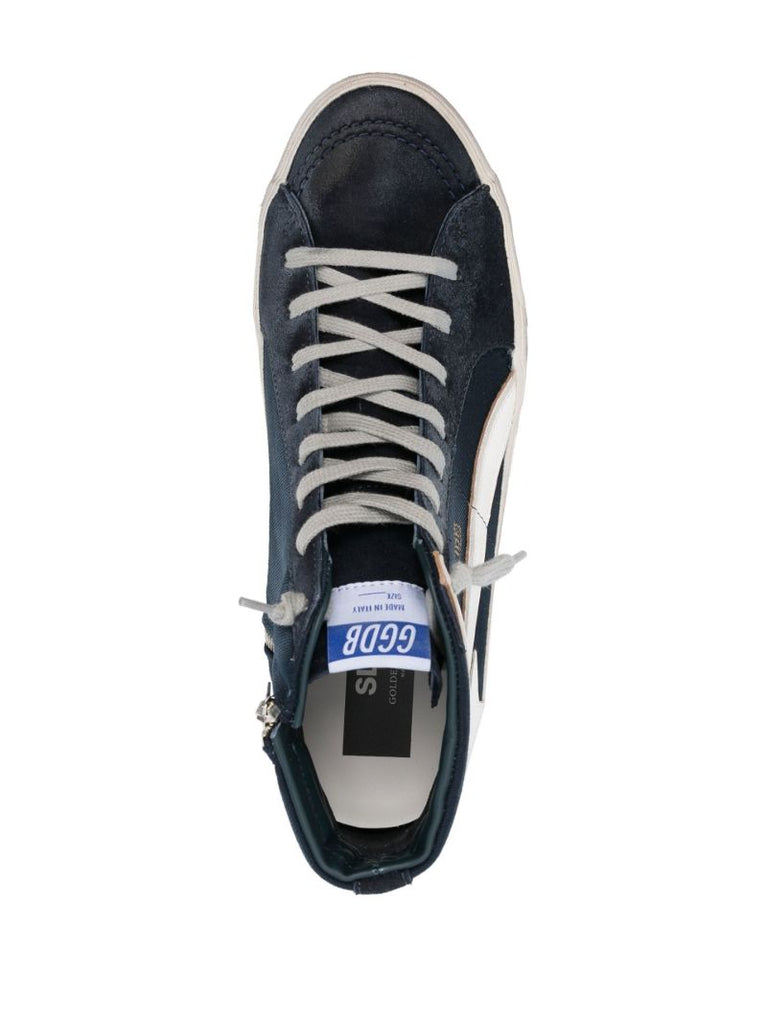 Blue Slide Denim Sneakers