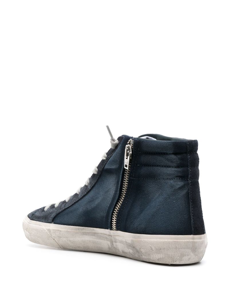 Blue Slide Denim Sneakers