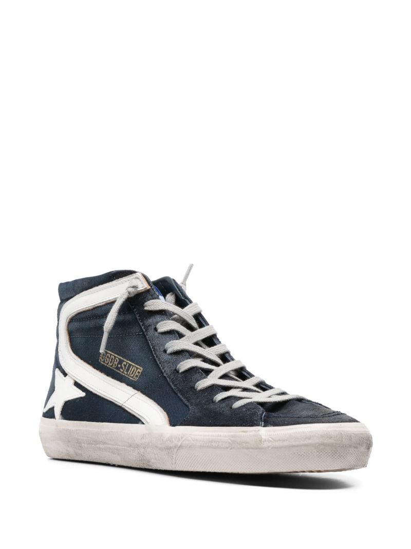 Blue Slide Denim Sneakers
