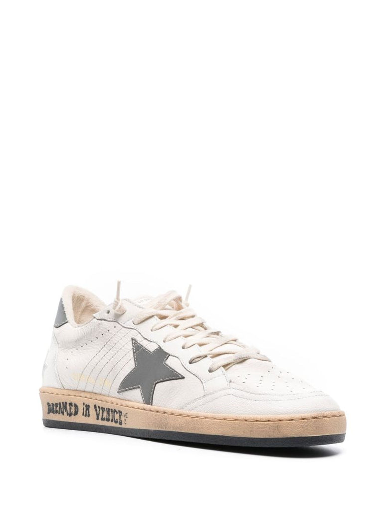 White Ball Star Leather Sneakers