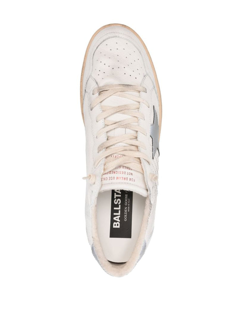 White Ball Star Leather Sneakers
