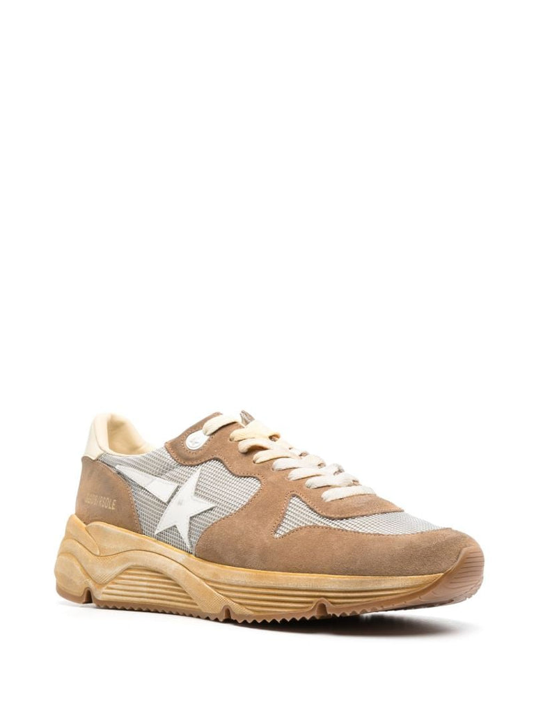 Neutral Running Sole Suede Sneakers