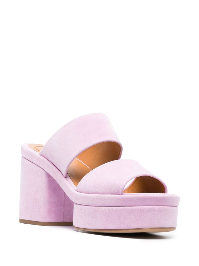 Purple Odina 65 Suede Sandals