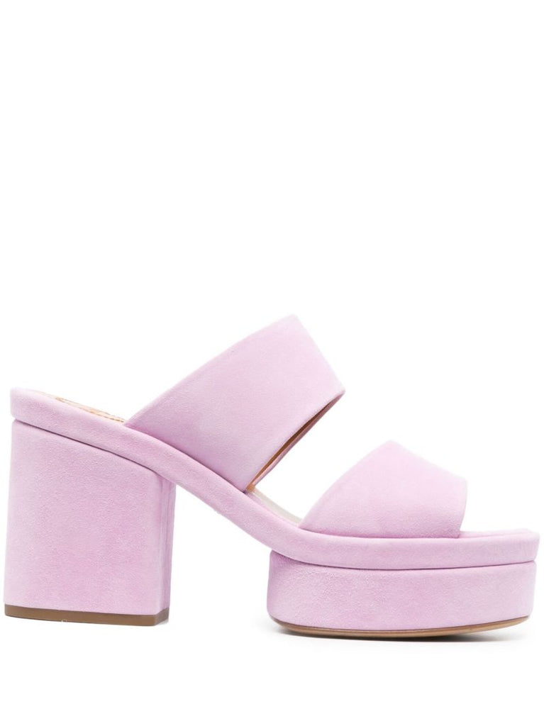 Purple Odina 65 Suede Sandals