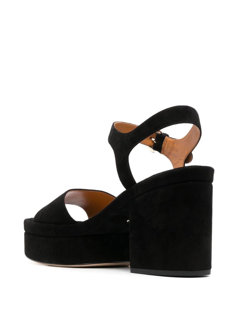 Black Odina 100 Suede Sandals