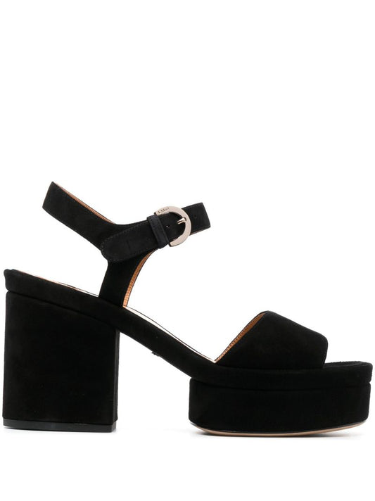 Black Odina 100 Suede Sandals