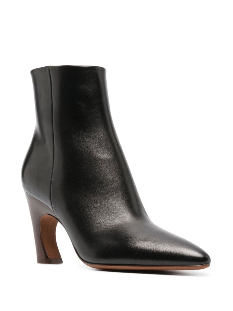 Black Oli 85 Leather Ankle Boots