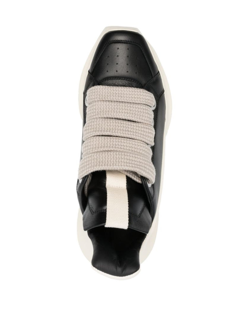 Black Geth Runner Leather Sneakers