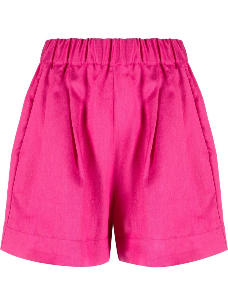 Pink Zurich Organic Linen Shorts