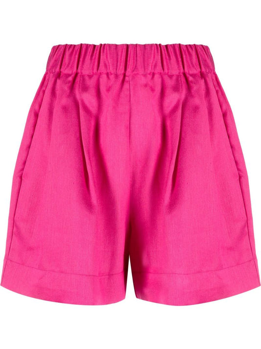 Pink Zurich Organic Linen Shorts