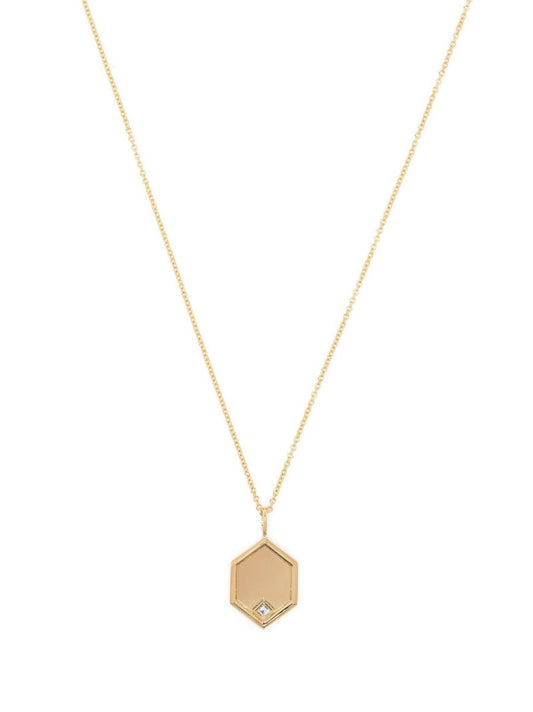 18k Yellow Gold Diamond Necklace