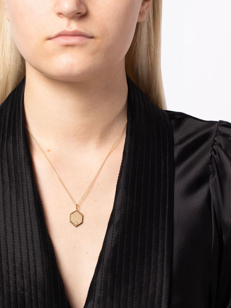 18k Yellow Gold Diamond Necklace