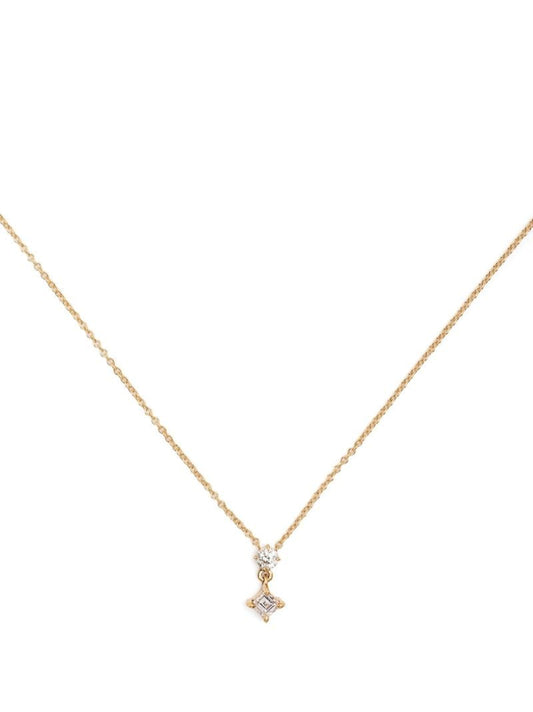 18k Yellow Gold Diamond Necklace