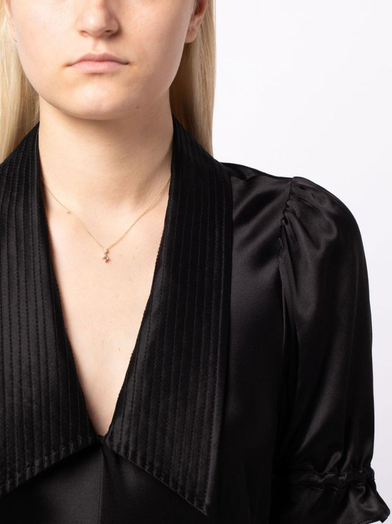 18k Yellow Gold Diamond Necklace