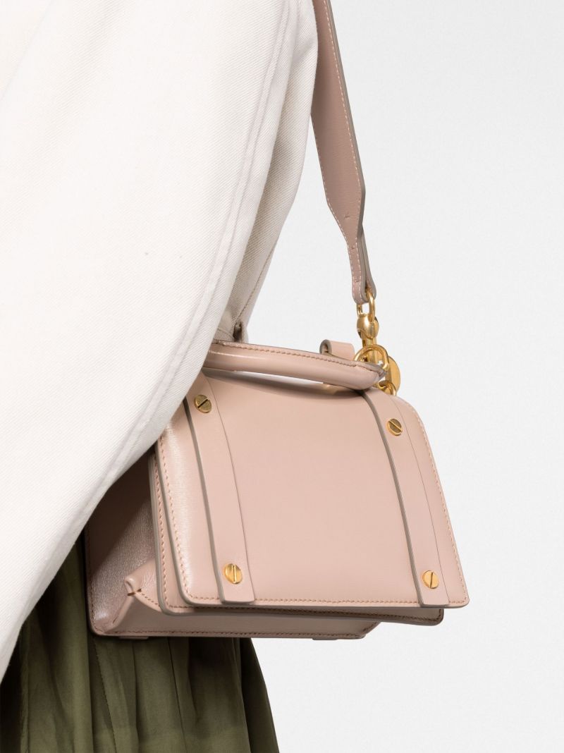 Neutral Ora Small Leather Top Handle Bag