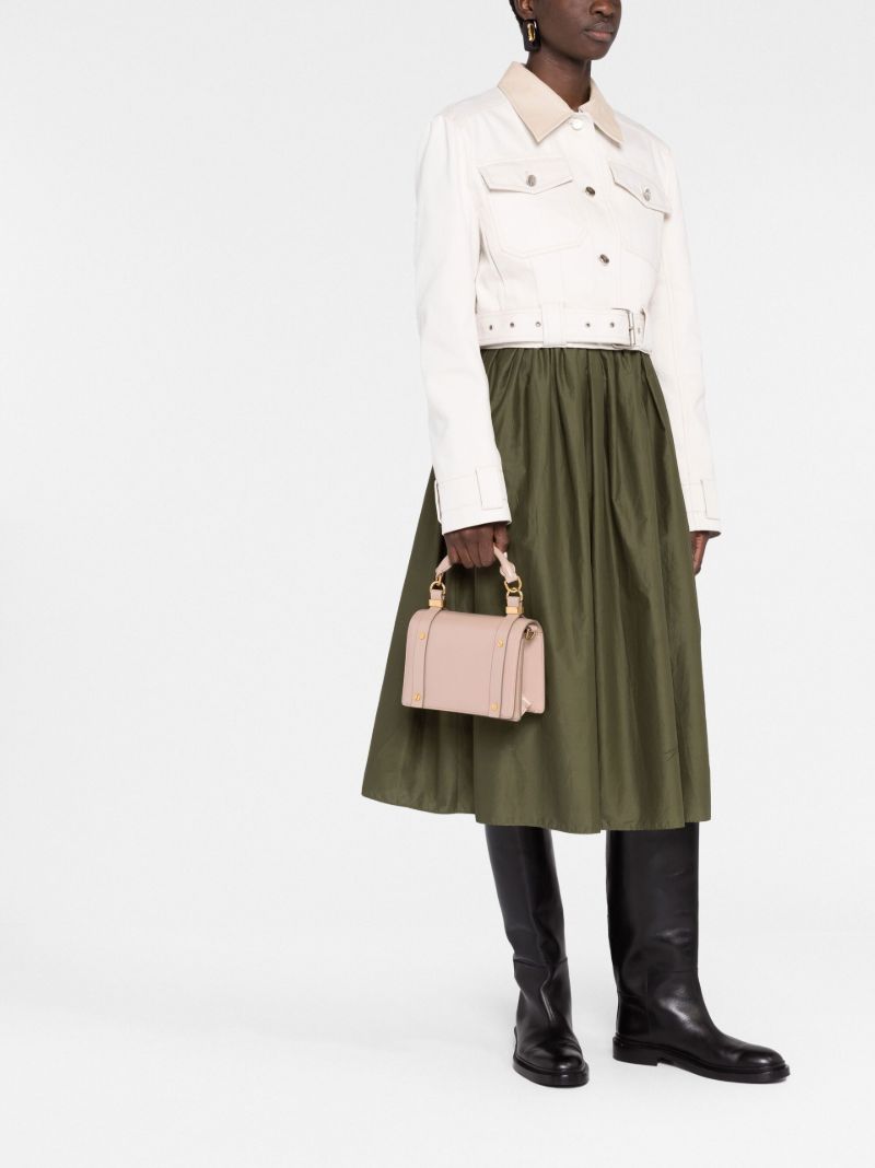 Neutral Ora Small Leather Top Handle Bag
